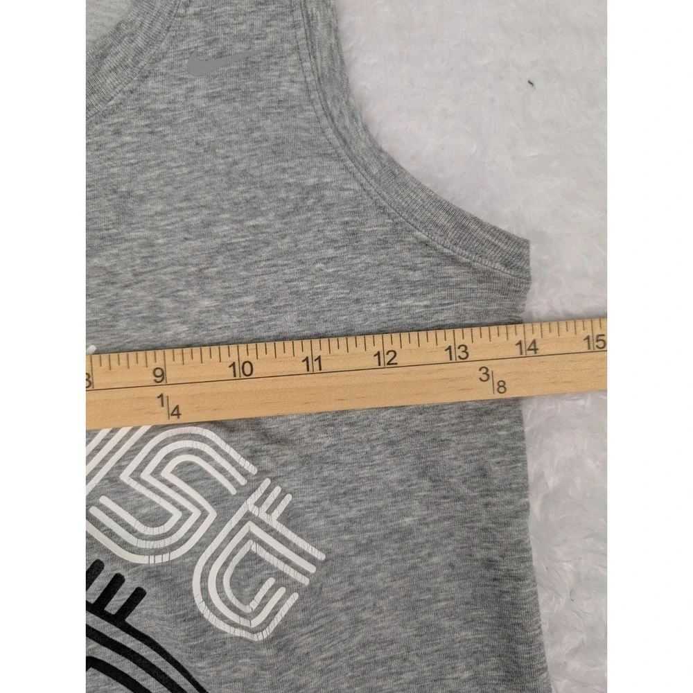 Nike Tank Top Women's Size‎ XS Gray Just Do It Gym Fitness Running